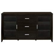 Lewes 2-door Engineered Wood 60-inch TV Stand Cappuccino - 700881