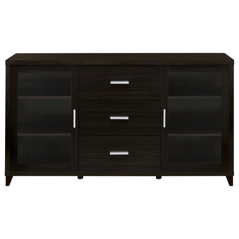 Lewes 2-door Engineered Wood 60-inch TV Stand Cappuccino - 700881