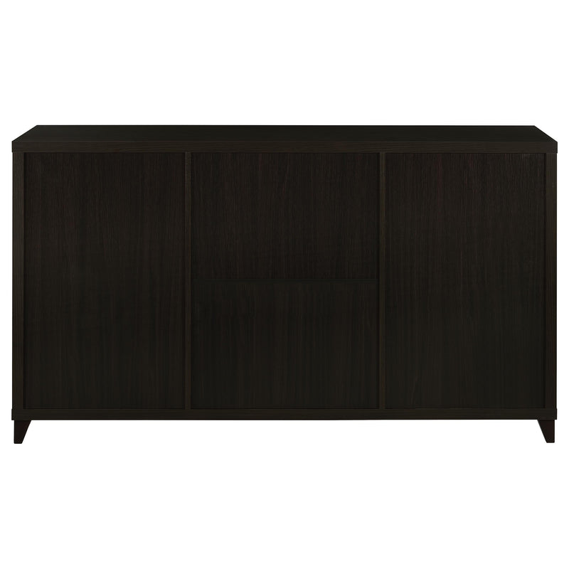 Lewes 2-door Engineered Wood 60-inch TV Stand Cappuccino - 700881