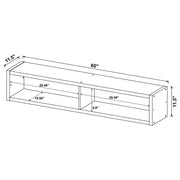 Lewes 4-piece 60-inch TV Entertainment Center Cappuccino - 700881-S4