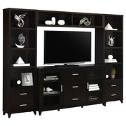 Lewes 4-piece 60-inch TV Entertainment Center Cappuccino - 700881-S4