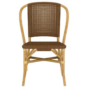Lexley Woven Rattan Dining Side Chair Brown (Set of 2) - 109122