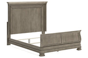 Lexorne Gray Queen Sleigh Bed - Gate FurnitureQueen Bed