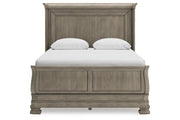 Lexorne Gray Queen Sleigh Bed - Gate FurnitureQueen Bed