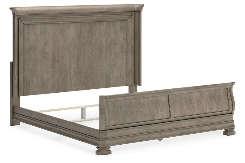 Lexorne Gray Sleigh Bedroom Set - Gate FurnitureBedroom Set