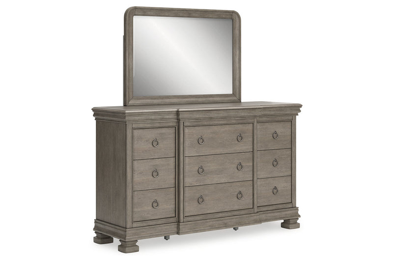 Lexorne Gray Sleigh Bedroom Set - Gate FurnitureBedroom Set