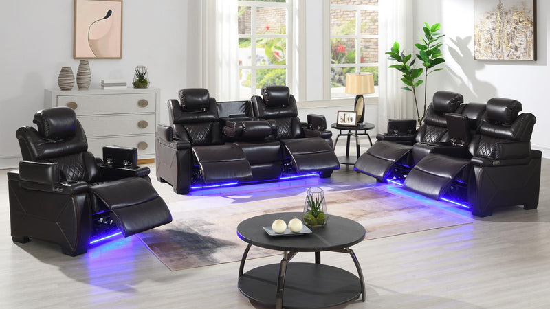 Lexus 2 Pc Living Room Set in Brown - Lexus 2 Pc Living Room Set in Brown