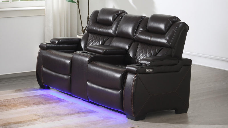 Lexus Loveseat Brown - Lexus Loveseat Brown