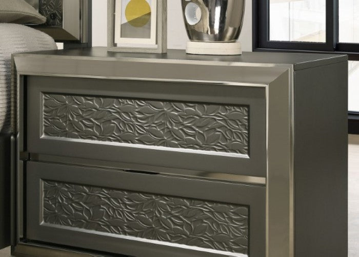Leyland Dark Gray Nightstand - FM7252DG-N