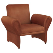 Liana Upholstered Roll Arm Accent Armchair Rust Orange - 903150