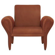 Liana Upholstered Roll Arm Accent Armchair Rust Orange - 903150