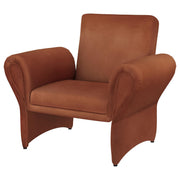 Liana Upholstered Roll Arm Accent Armchair Rust Orange - 903150