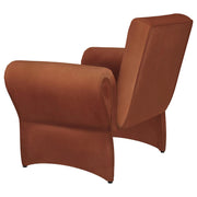 Liana Upholstered Roll Arm Accent Armchair Rust Orange - 903150