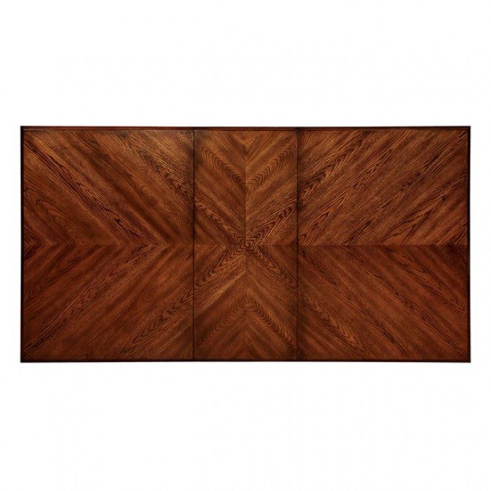 Liberta Dark Oak/Black/Beige Dining Table - CM3776T-TABLE