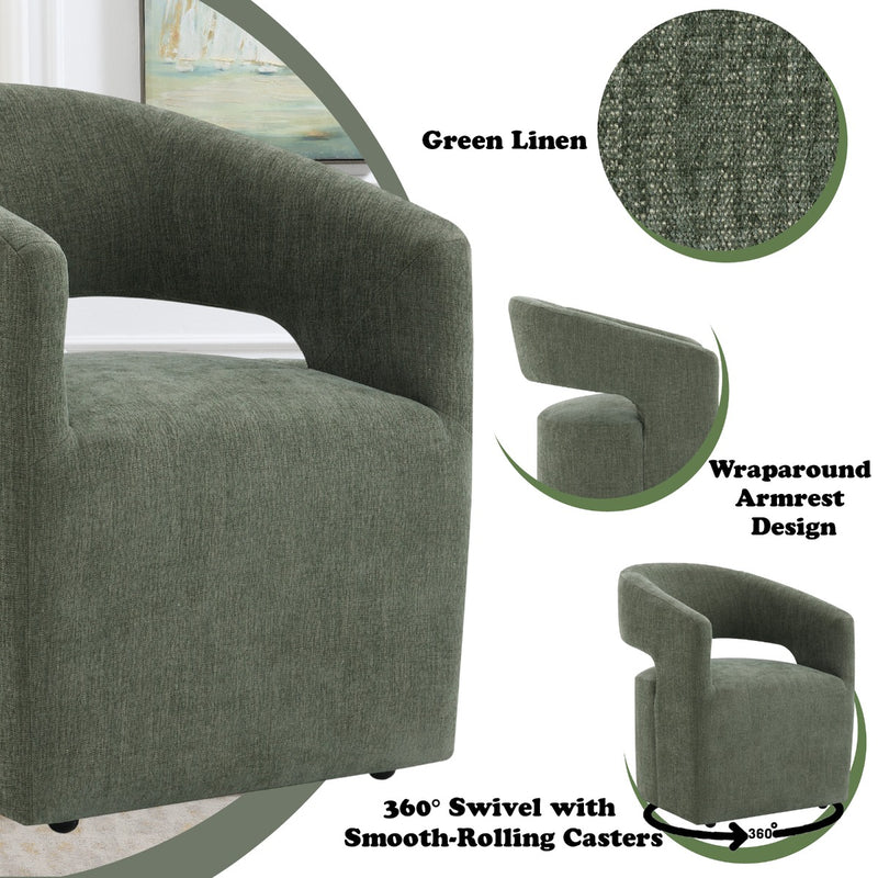 Libni Arm Chair w/Casters - DN02667