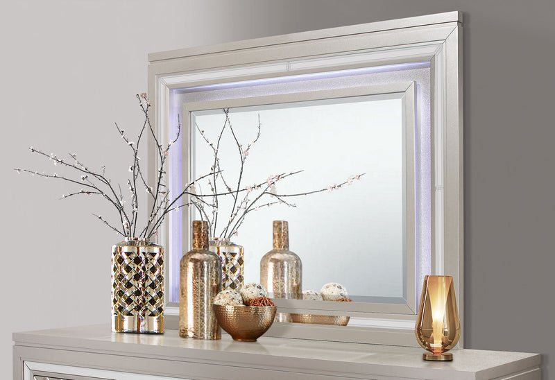 Paris Champagne Mirror With Led - PARIS-CHAMPAGNE-MR W/LIGHT - Gate Furniture