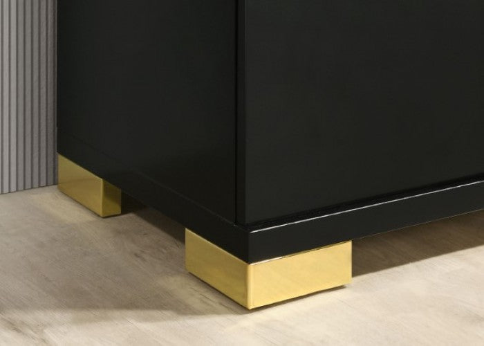 Lillestrom Black/Gold Dresser - FM7217BK-D