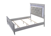 Lillian Silver LED Upholestered Bedroom Set - Gate FurnitureBedroom Set