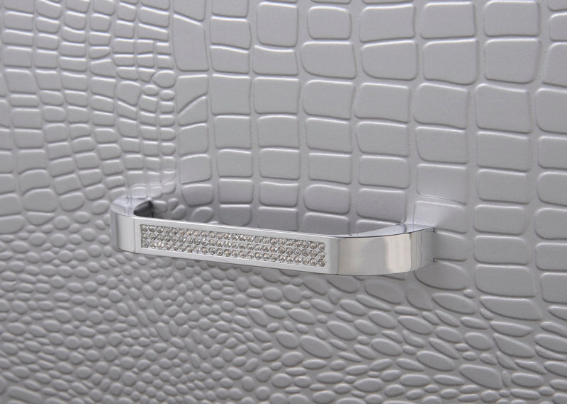 Lillian Silver LED Upholestered Bedroom Set - Gate FurnitureBedroom Set