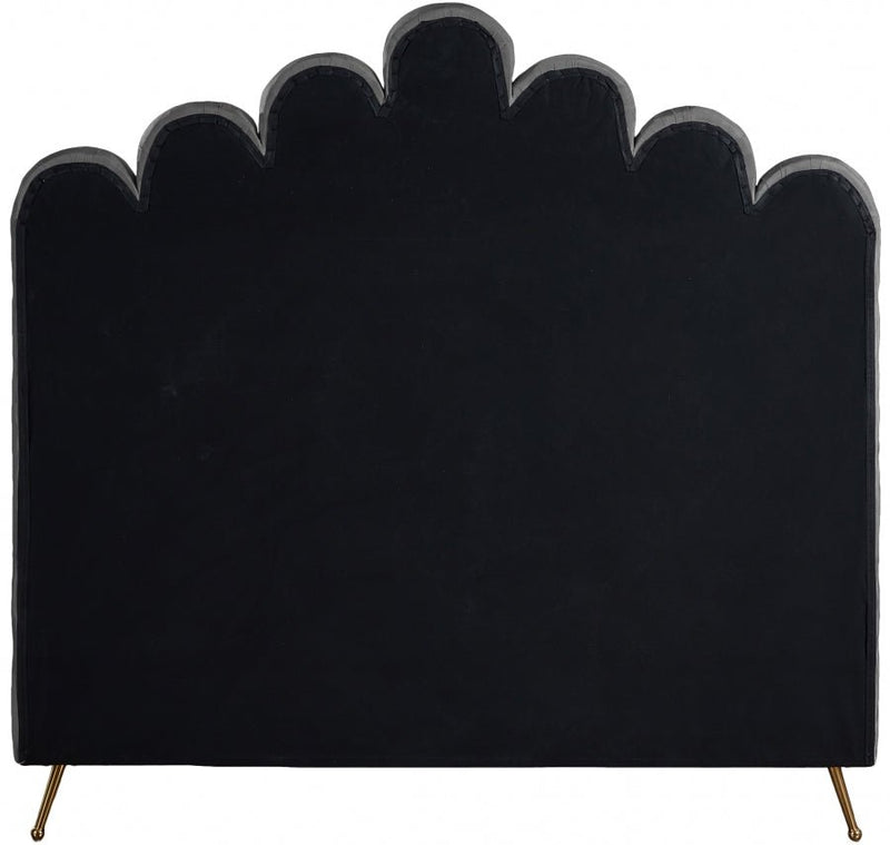 Lily Velvet Full Bed Grey - LilyGrey-F