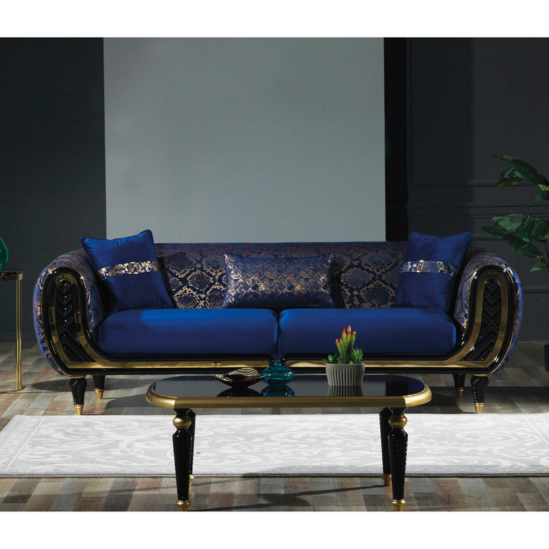 Lima Blue Living Room Set - Gate FurnitureLiving Room Set
