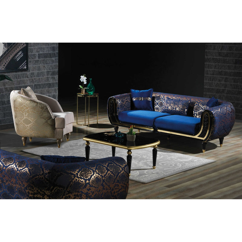 Lima Blue Living Room Set - Gate FurnitureLiving Room Set