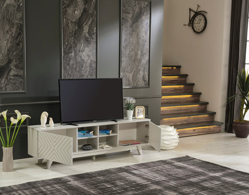 Lina Tv Stand Grey - 721-LIN-TV-GREY