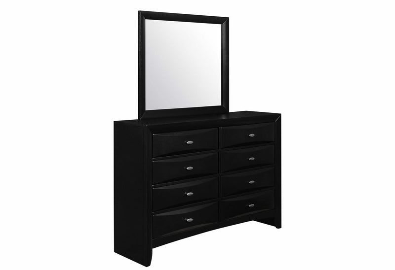 Linda Black Dresser - LINDA(FD0011B)-BL-D (M)