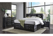 Linda Black Nightstand - LINDA(FD0011B)-BL-NS (M)