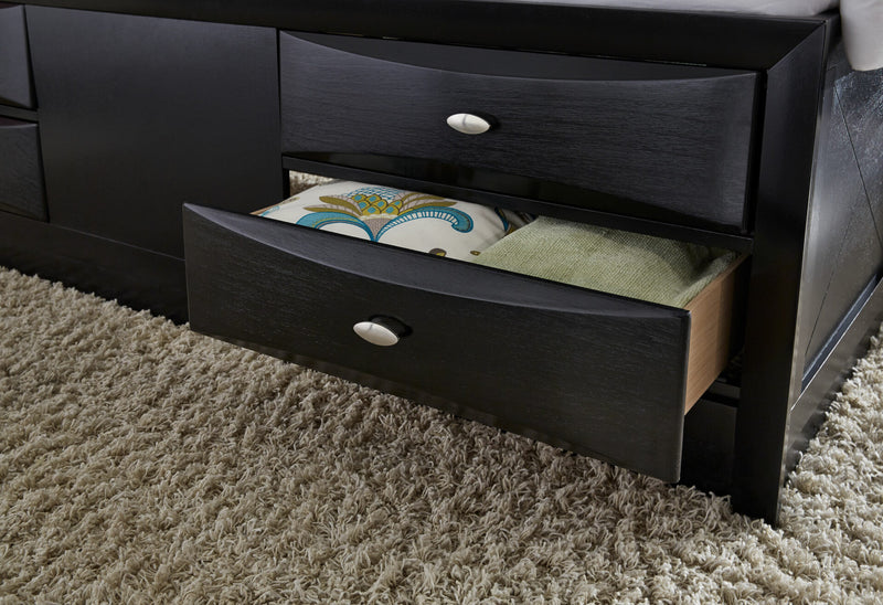 Linda Black Queen Bed Group - LINDA-BL-QBG (M)