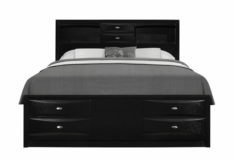 Linda Black Queen Bed - LINDA-BL-QB (M)