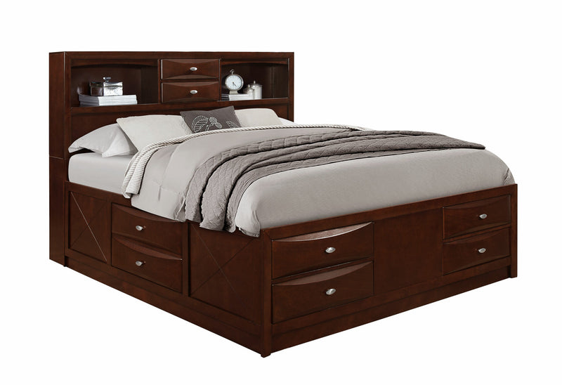 Linda Merlot Full Bed - LINDA-M-FB (M)