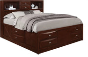 Linda Merlot Queen Bed - LINDA-M-QB (M)