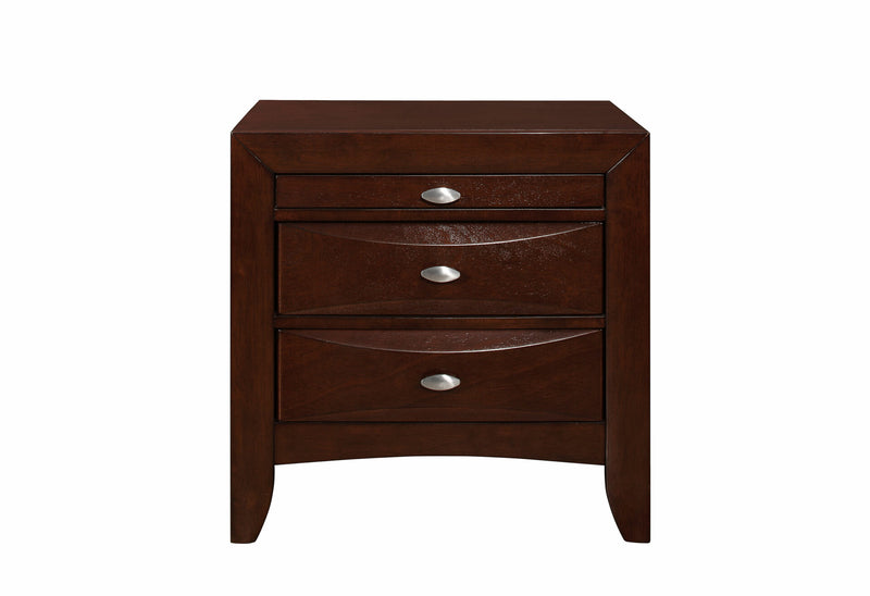 Linda New Merlot Nightstand - LINDA(FD0011B)-M-NS (M)