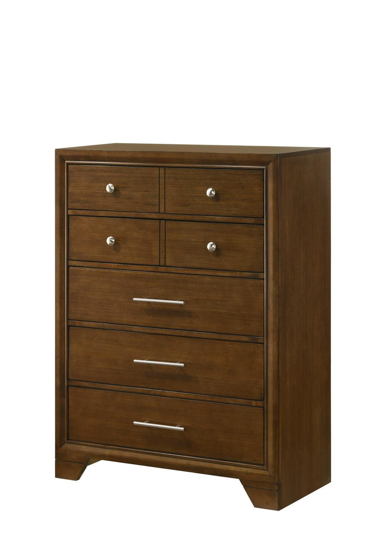 Linden - 5 Drawers Dark Oak Chest - B325-C