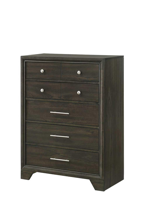 Linden - 5 Drawers Gray Chest - B324-C