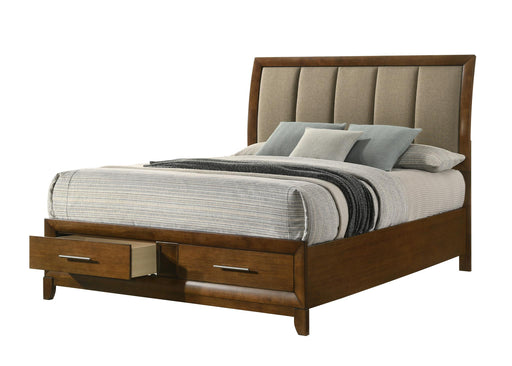 Linden - Dark Oak Storage Queen Bed - B325-Q-Bed