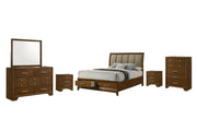 Linden - Dark Oak Storage Queen Bed - B325-Q-Bed