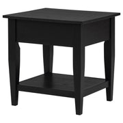 Lindenton 1-drawer Wood Occasional Side End Table Black - 722727