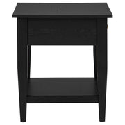 Lindenton 1-drawer Wood Occasional Side End Table Black - 722727