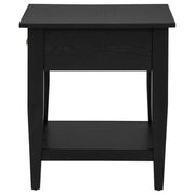 Lindenton 1-drawer Wood Occasional Side End Table Black - 722727