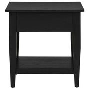 Lindenton 1-drawer Wood Occasional Side End Table Black - 722727