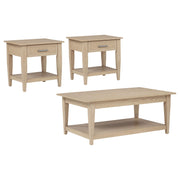 Lindenton 3-piece Wood Lift-Top Coffee and End Table Set Blonde - 722758-S3