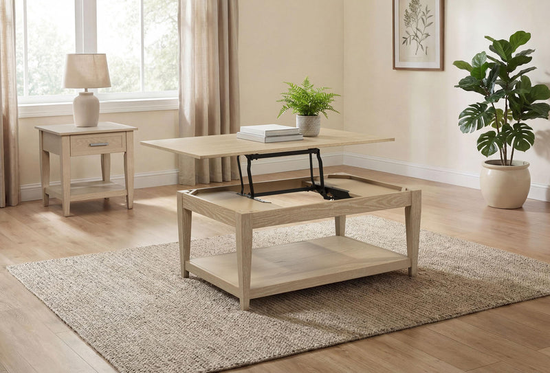 Lindenton Lift-Top Occasional Cocktail Coffee Table Blonde - 722758