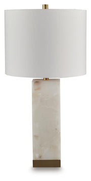 Linderfield White/Gold Finish Table Lamp - L429094