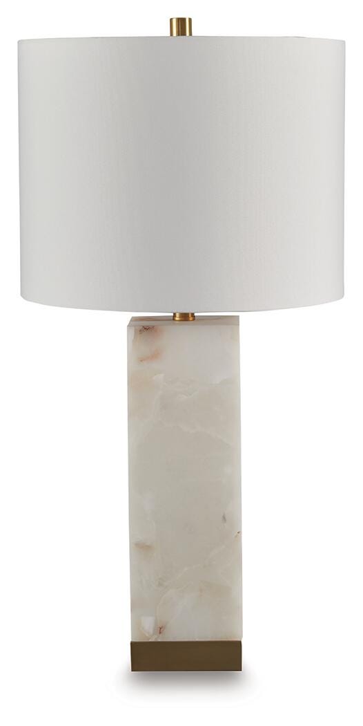 Linderfield White/Gold Finish Table Lamp - L429094