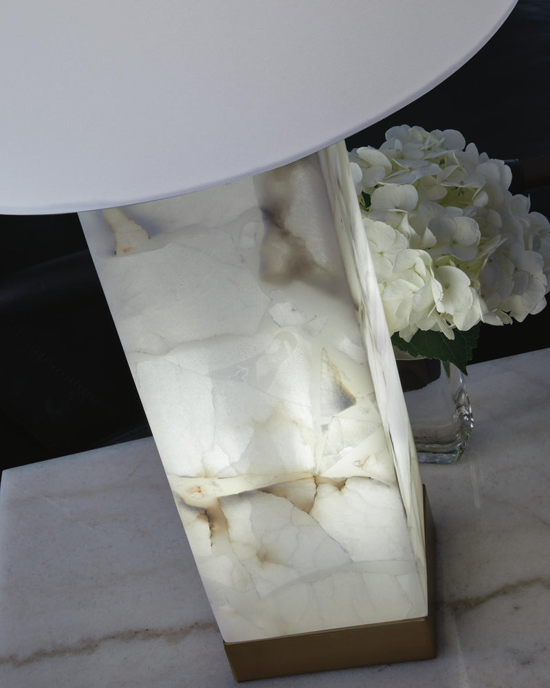 Linderfield White/Gold Finish Table Lamp - L429094