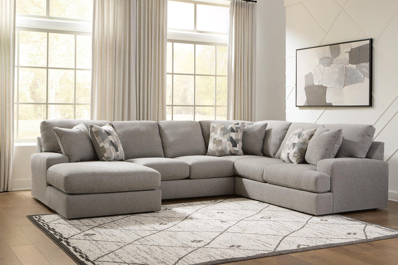 Lindon Smoke 3-Piece Sectional with Chaise - 84704S3