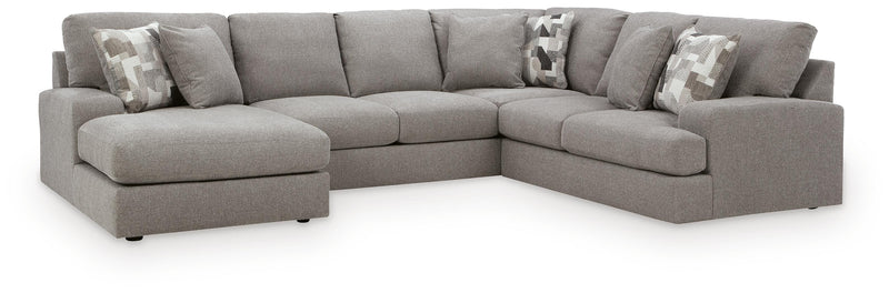 Lindon Smoke 3-Piece Sectional with Chaise - 84704S3