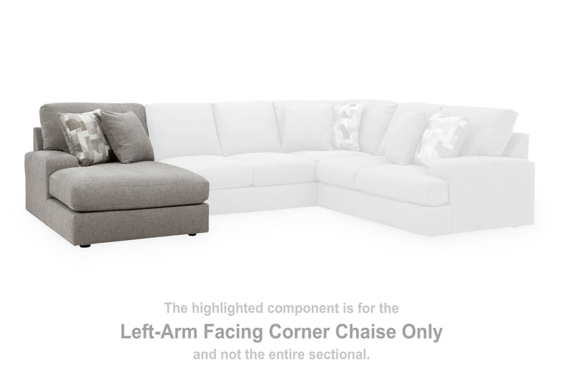 Lindon Smoke Left-Arm Facing Corner Chaise - 8470416